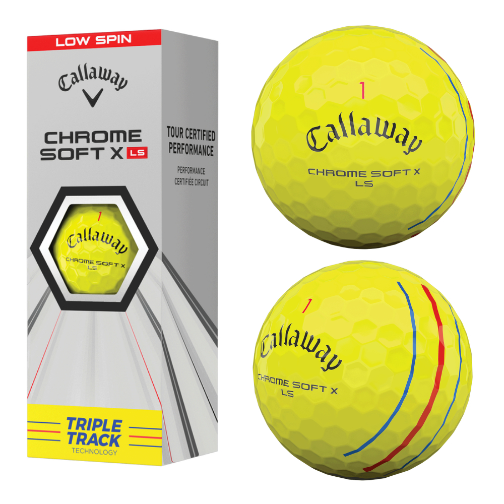 Callaway Chrome Soft X LS Yellow Triple Track Golf Balls